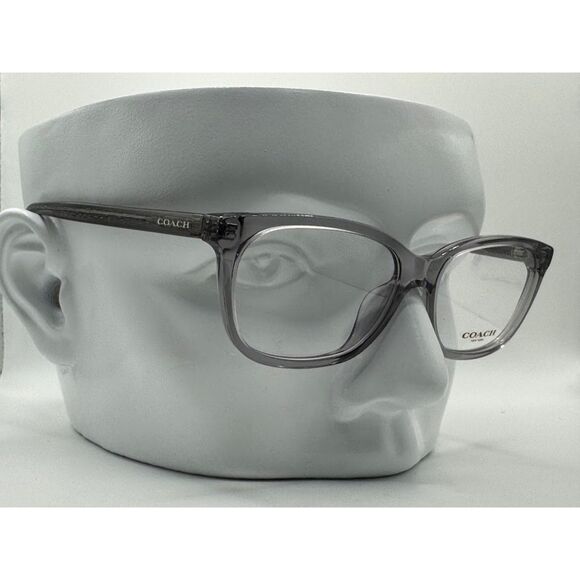 Women's Coach Eyeglasses - NEW - HC6139U Transparent Grey Plastic Frame MSRP$250 - Picture 1 of 6